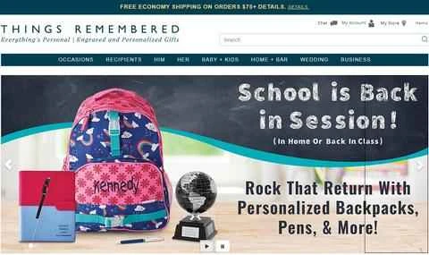 Things Remembered (TR) 公式ウェブサイト 北米のパーソナライズギフトショップ