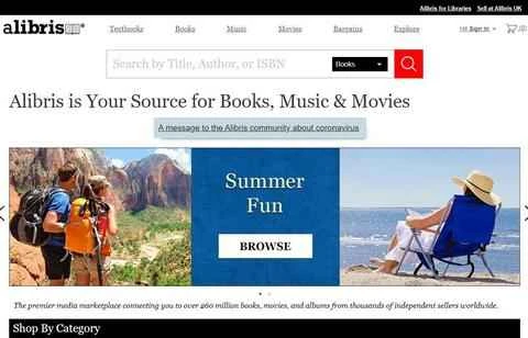 Alibris公式サイト イギリスのオンライン書店