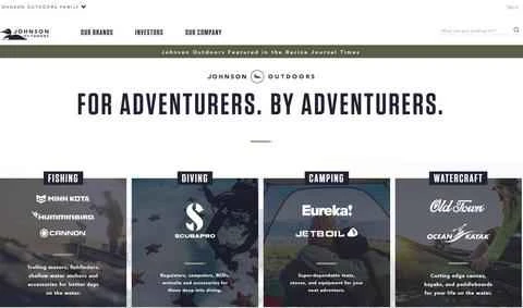 ジョンソンアウトドアーズ公式サイト：アメリカのアウトドアブランド