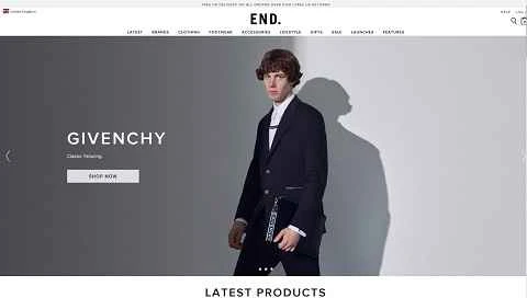 End Clothing UK - イギリスのファッションウェブサイト