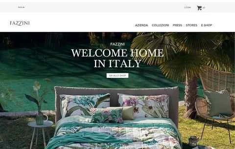 Fazzini公式ウェブサイト IT - イタリアの高級ホームファニシングウェブサイト