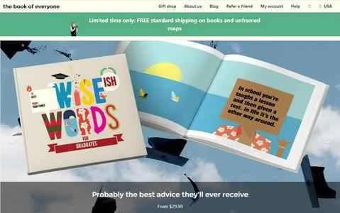 The Book Of Everyone（米国公式ウェブサイト） - パーソナライズされたギフトブックのカスタマイズウェブサイト