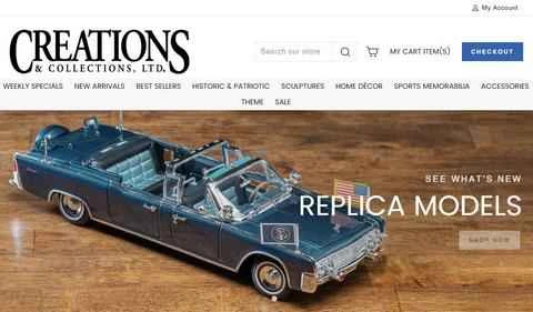 クリエイションズ＆コレクションズ公式サイト：米国のコレクターズアイテム＆お土産ウェブサイト