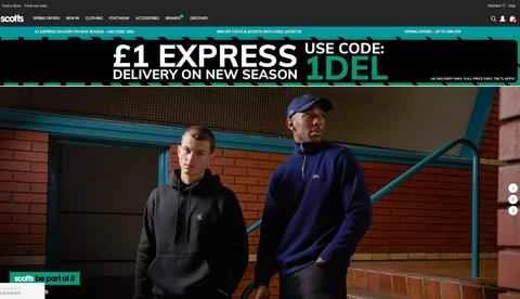 スコッツ公式サイト、スコットランドのスポーツウェアとメンズウェア、オンラインショッピングサイト