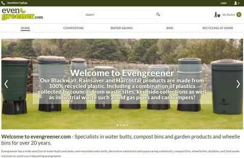 Evengreener は、リサイクルおよび節水製品を提供する英国の大手サプライヤーです。