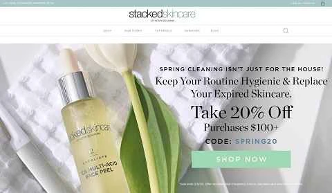 StackedSkincare公式サイト：アメリカのニッチスキンケアブランド