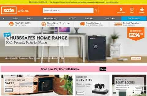 英国の安全製品ショッピングサイト「The Safe Shop」公式サイト、画像 1。 The Safe Shop官网 英国安全产品购物网站 第1张