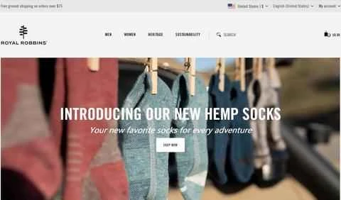 ロイヤルロビンス公式サイト：アメリカのアウトドアスポーツブランド