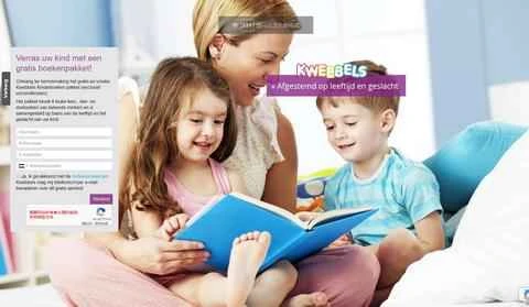 Kwebbels Netherlands のウェブサイト - 児童書の定期購読サイト