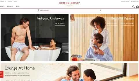 デレク・ローズ公式サイト：イギリスのメンズカジュアルウェアブランド