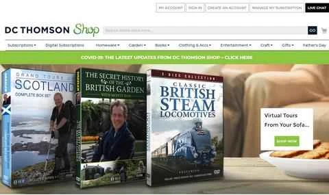 DC Thomson Shop 公式ウェブサイト 英国出版社