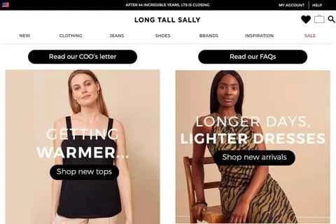 ロング・トール・サリーUS公式サイト:英国の長身女性向け衣料ブランド - ページ1 Long Tall Sally美国官网 英国高个子女性服饰品牌 第1张