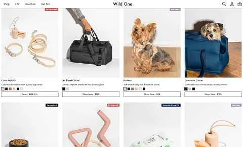 Wild One公式サイト、米国ペット用品ウェブサイト