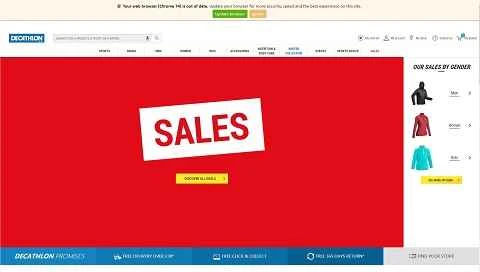 Decathlon UK公式サイト：有名なフランスのアウトドアブランド