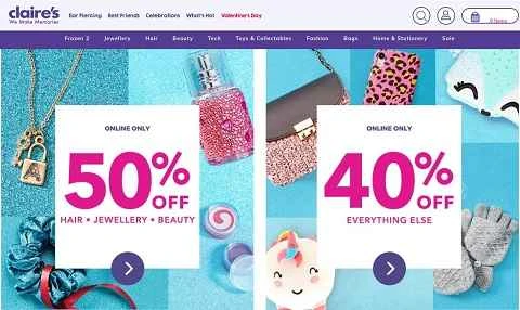 Claires France 公式ウェブサイト FR、US 割引ジュエリーウェブサイト