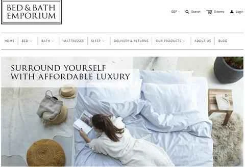 ベッド＆バス・エンポリアム公式サイト：イギリスの寝具オンラインショッピングサイト
