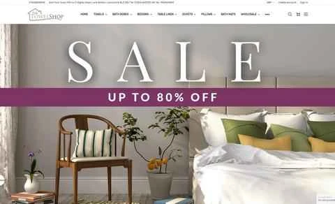 タオルショップ公式サイト - 英国のホームテキスタイルショッピングウェブサイト