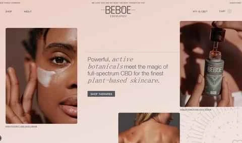 Beboe Therapies 公式ウェブサイト: 米国の高効能 CBD スキンケア ブランド。
