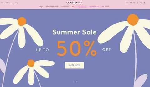 Coccinelle公式サイト：高品質なイタリアンレザー