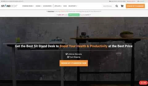 Standdesk 公式ウェブサイト: 米国製の調節可能な座り用デスクとアクセサリ。