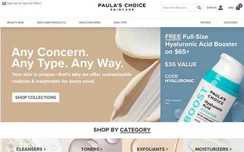 Paulas Choice公式サイト：アメリカのプロフェッショナルスキンケアブランド