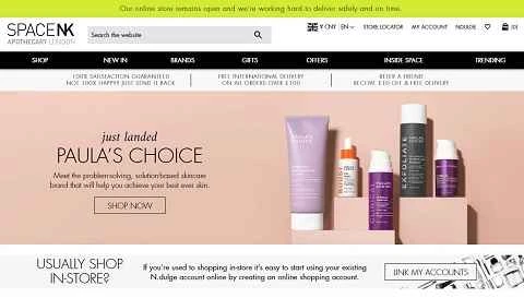Space NKの米国ウェブサイト、英国のファッション&ビューティーウェブサイト、画像1 Space NK美国官网 US 英国时尚美妆网站 第1张