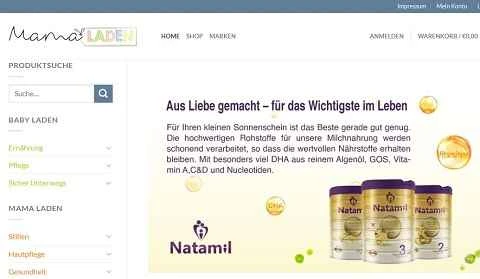 mamaladen公式サイト、ドイツのママとベビー用品のオンラインストア - ページ1 mamaladen官网 德国母婴用品海淘网站 第1张