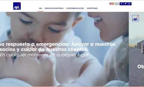 AXA旅行保険スペイン公式ウェブサイト