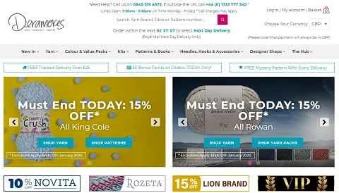 Deramores は、編み物やかぎ針編みの製品を取り扱う英国のオンライン小売業者です。