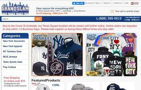 グランドスラムニューヨーク公式サイト - ニューヨーク市土産ショッピングウェブサイト