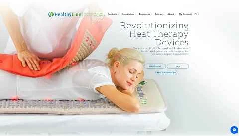 HealthyLine公式サイト：アメリカの遠赤外線温熱療法パッド、健康ブランド。