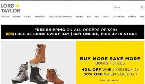 ロード＆テイラー アメリカンデパートメントストア オンラインストア