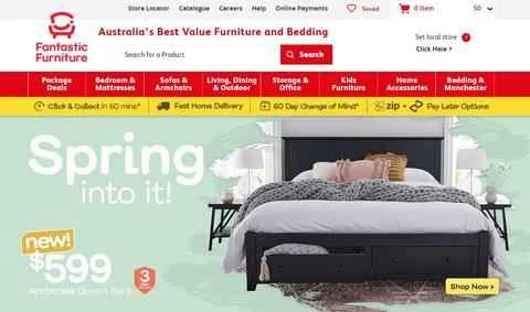 Fantastic Furniture 公式ウェブサイト、オーストラリアの家庭用家具ウェブサイト。