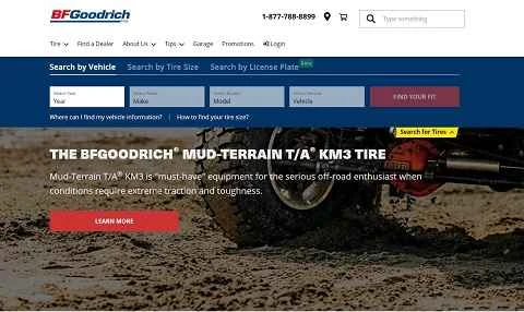 アメリカの自動車タイヤブランド、BFグッドリッチ。