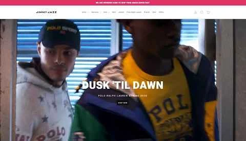 アメリカのスポーツウェア小売業者、ジミー・ジャズの公式サイト