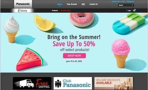 パナソニックカナダ公式ウェブサイト