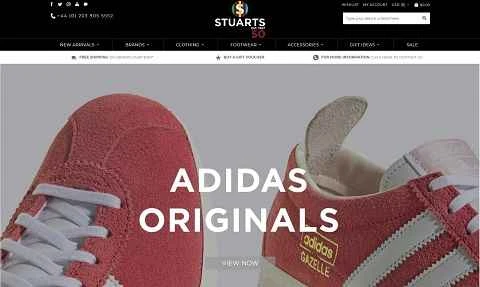 スチュアーツ・ロンドンの米国ウェブサイト - 英国の有名メンズウェアブランド