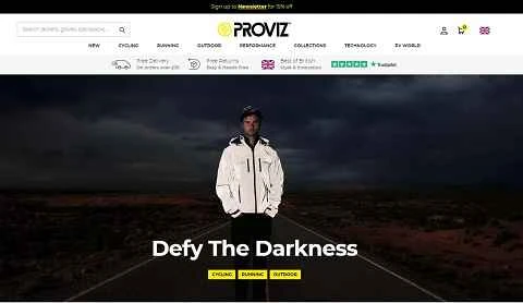 Proviz公式サイト：英国のハイテクスポーツブランド