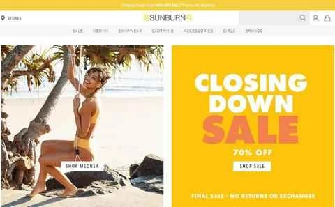 オーストラリアのブランド水着販売店、サンバーン・スイムウェアの公式サイト