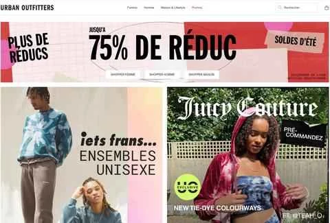 アーバンアウトフィッターズフランス公式ウェブサイト