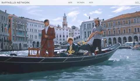 ラファエロネットワークUK公式サイト、イタリアファッションウェブサイト Raffaello Network英国官网 UK 意大利时装网站