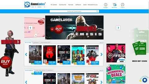 Gameladen 公式ウェブサイト (DE) - デジタル ゲームとソフトウェアのドイツのオンライン ストア。