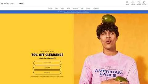 アメリカンイーグル公式サイト：アメリカのティーン向けカジュアルウェアブランド