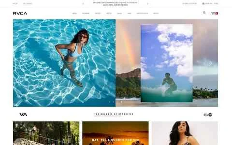 RVCA公式サイト：アメリカのストリートウェアブランド