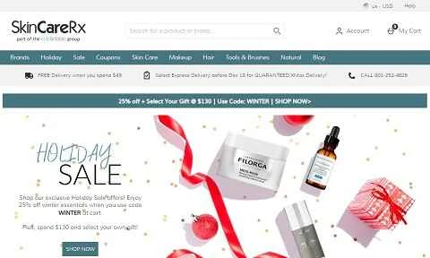 SkinCareRx 公式サイト - 米国を拠点とする大規模なスキンケアと美容の専門ウェブサイト。(画像1) SkinCareRx官网 美国大型专营护肤美容网站 第1张