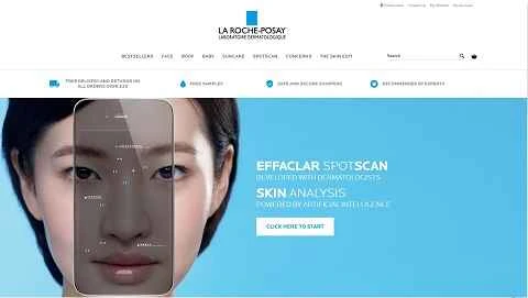 有名なフランスの薬局スキンケアブランドの公式ウェブサイト、La Roche-Posay UK。