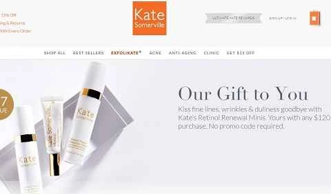 アメリカのスキンケアと健康ブランド、ケイト・サマービル。
