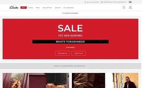 クラークス オランダ ウェブサイト NL はイギリス発祥