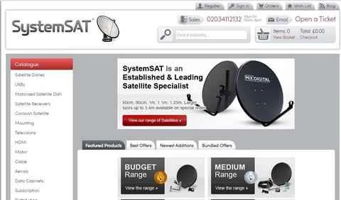 Systemsat公式サイト - 英国の衛星アンテナコンポーネントのウェブサイト