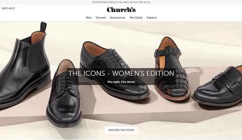 Church's Footwearの英国公式ウェブサイト - 英国の有名な靴ブランド